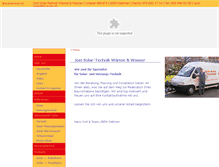 Tablet Screenshot of jost-solar.ch